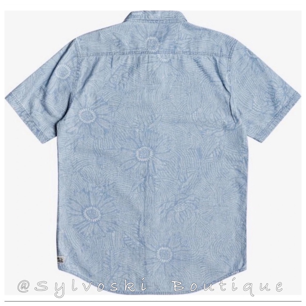 🌴Quiksilver Mens Wild Flower Shirt NWT - Picture 3 of 5